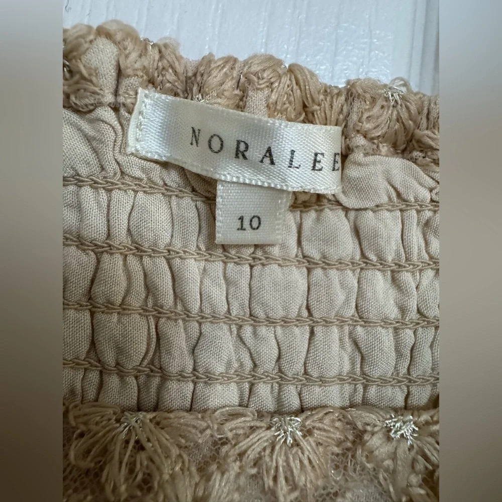 Noralee Mara Dress – Antique Daisy Champagne – Size 10 Girl